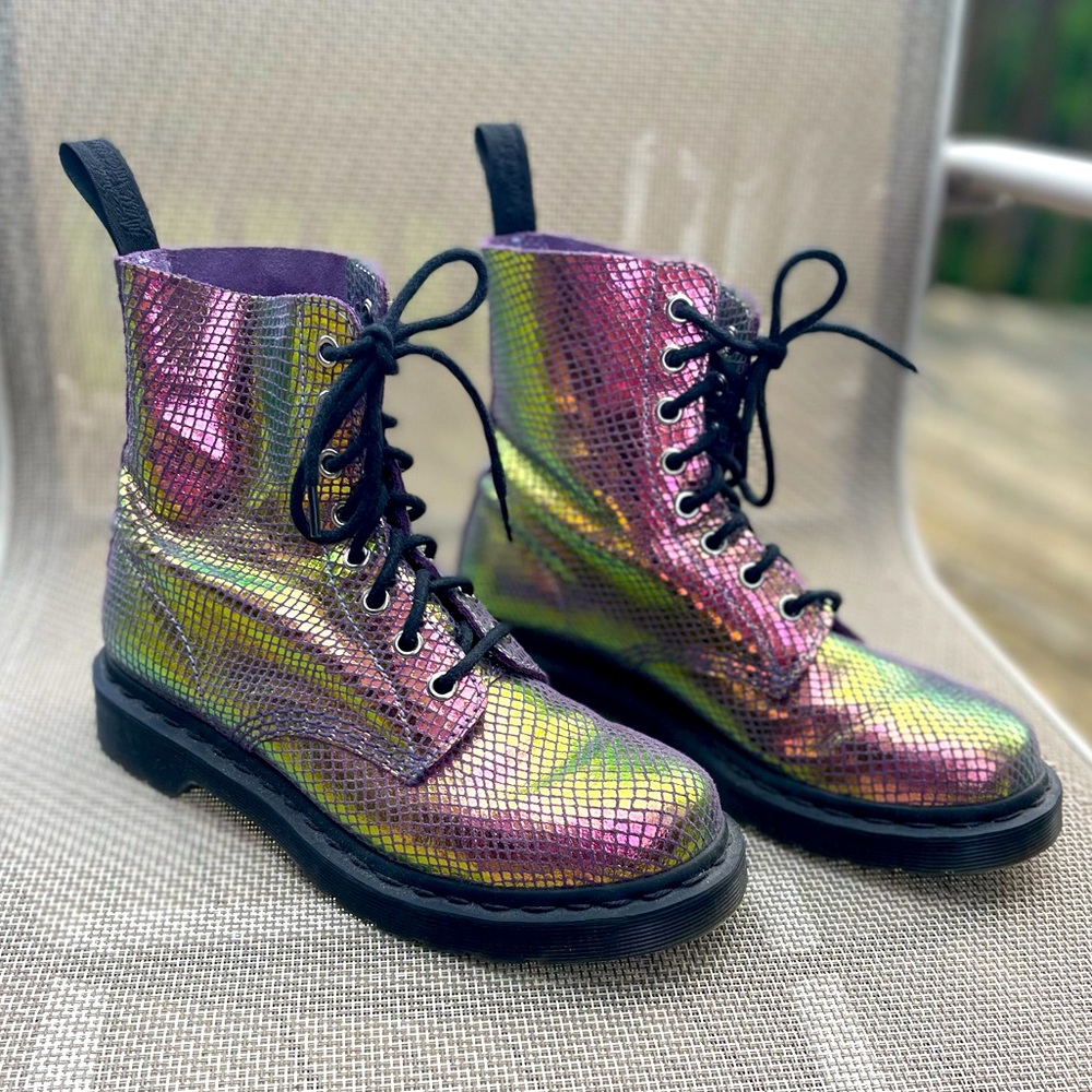Dr. Martens Pascal Boots Mermaid Iridescent Scales